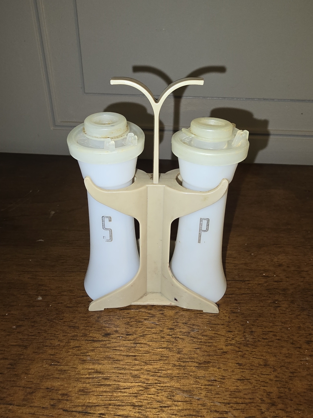 Tupperware Vintage Mini Salt/Pepper   w/Caddy